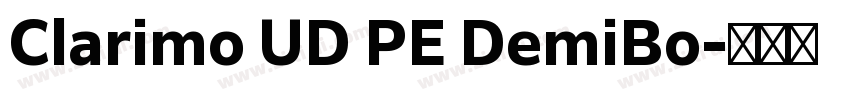 Clarimo UD PE DemiBo字体转换